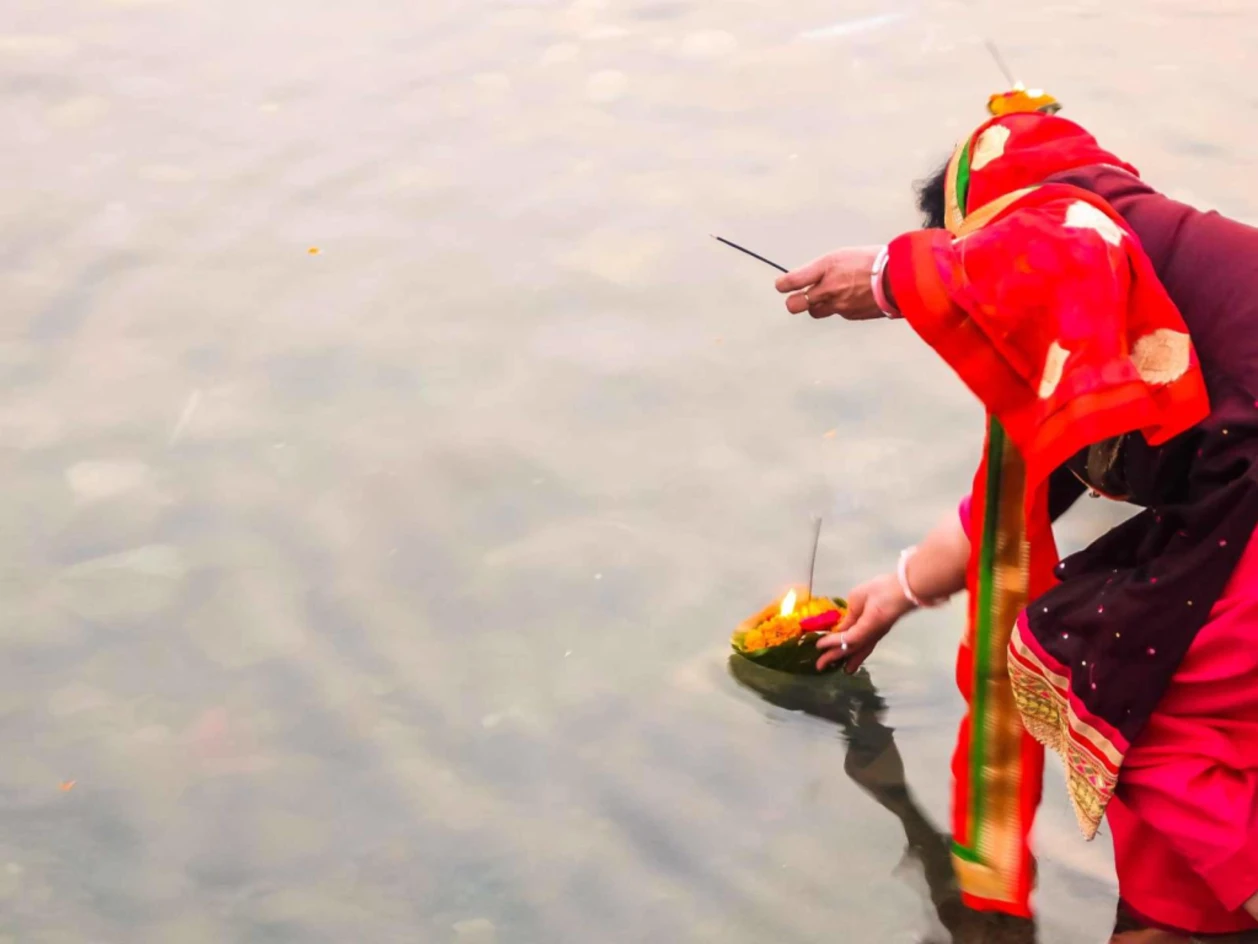 Aarti ceremony in Ganges River